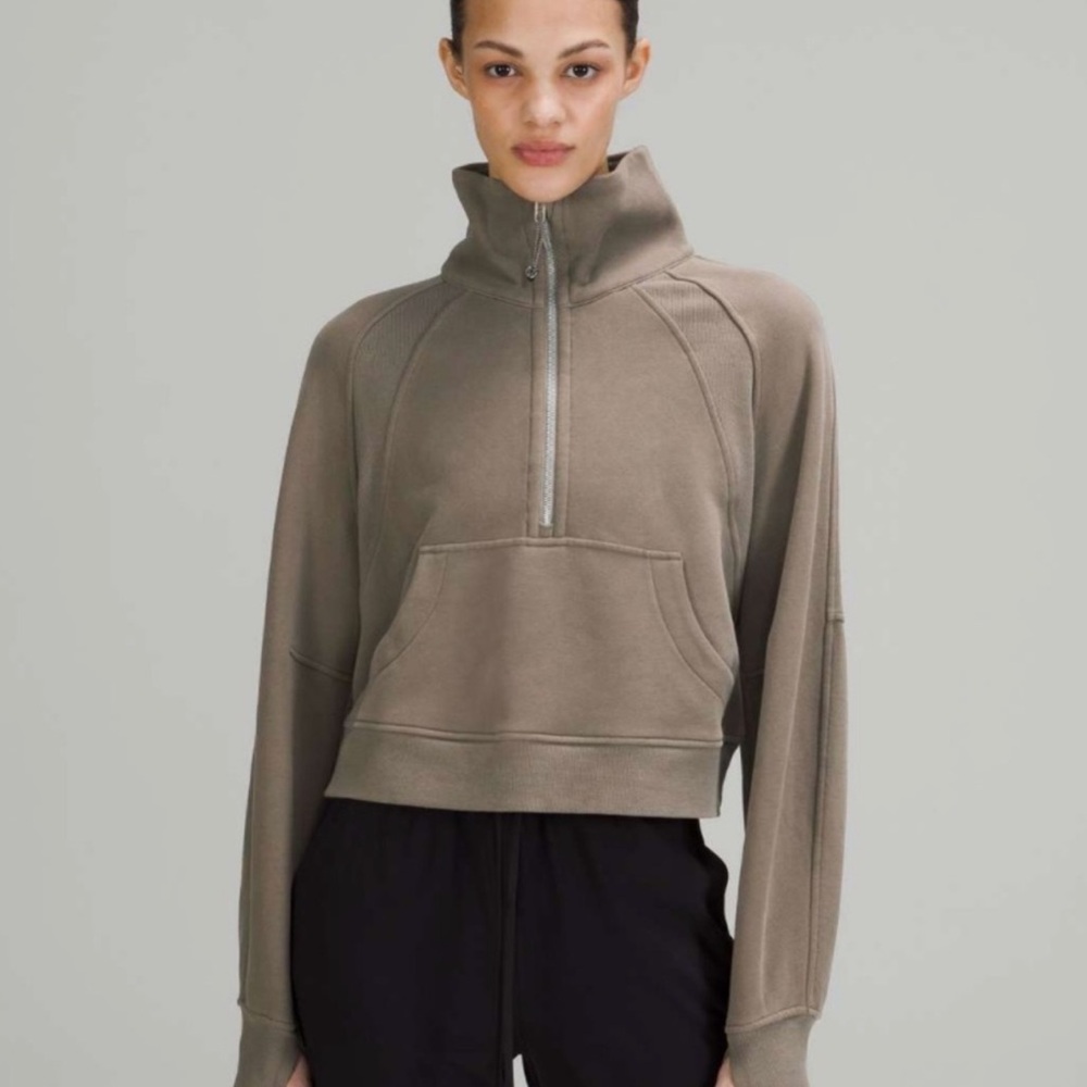 Lululemon Scuba Oversized Funnel Neck Half Zip in Rover XL/XXL